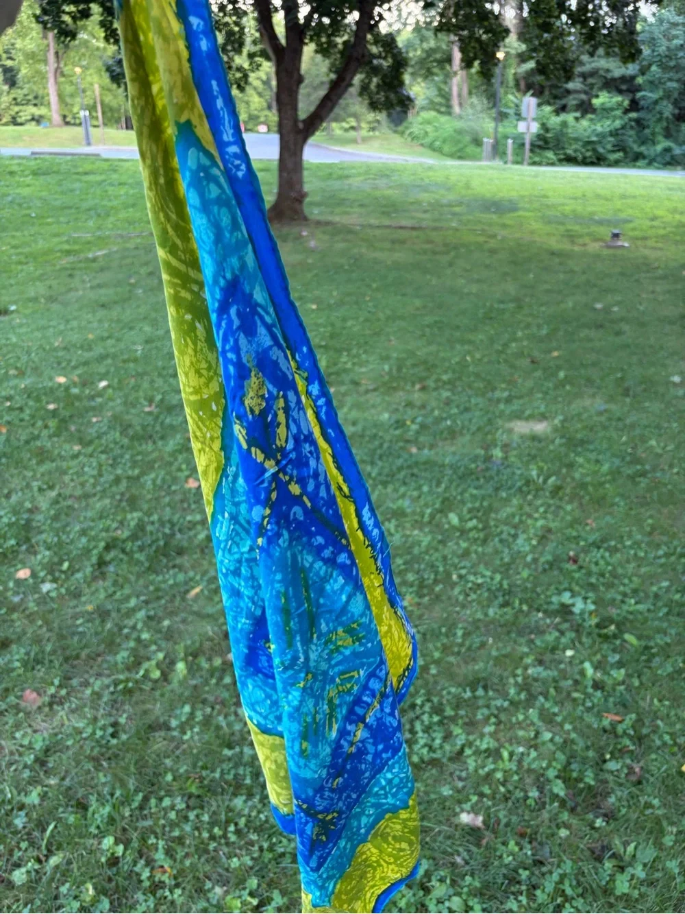 60's Vera Neumann 100% silk square scarf, vibrant mid-century modern